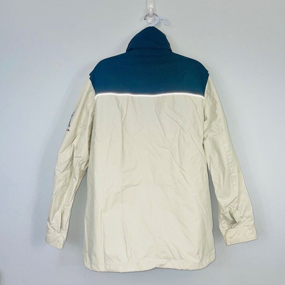 Nautica Womens Sailing Jacket M Beige Windbreaker - image 5